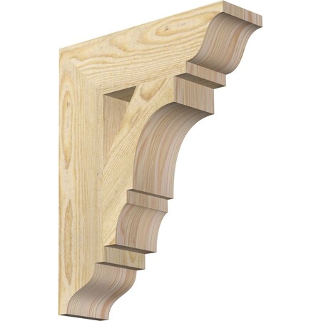 Ekena Millwork Balboa Traditional Rough Sawn Bracket, Douglas Fir, 4"W x 14"D x 18"H BKT04X14X18BOA01RDF